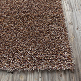 Chandra Zara ZAR-14514 Brown and Plum and Ivory rug, corner detail
