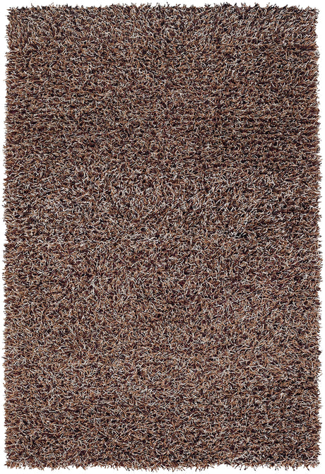 Chandra Zara ZAR-14514 Brown and Plum and Ivory rug, flat view