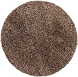 Chandra Zara ZAR-14514 Brown and Plum and Ivory round rug, flat view