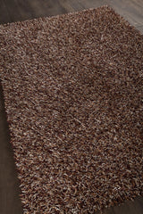 Chandra Zara ZAR-14514 Brown and Plum and Ivory rug, angled side view
