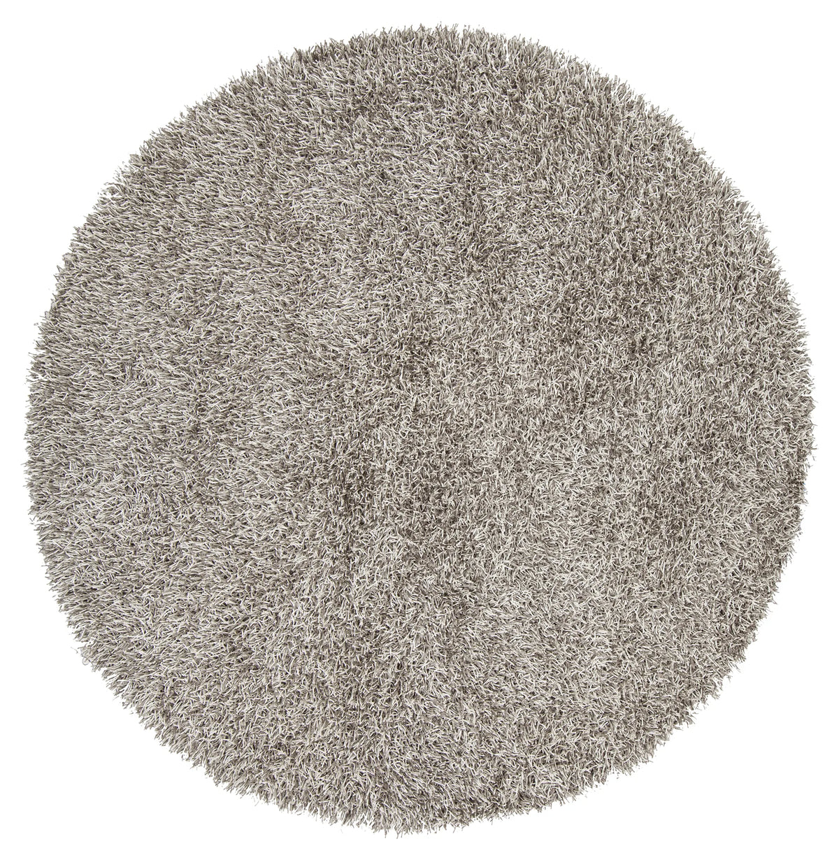 Chandra Zara ZAR-14515 Grey and Cream round rug, flat view