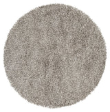 Chandra Zara ZAR-14515 Grey and Cream round rug, flat view