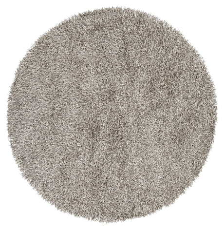 Chandra Zara ZAR-14515 Grey and Cream round rug, flat view