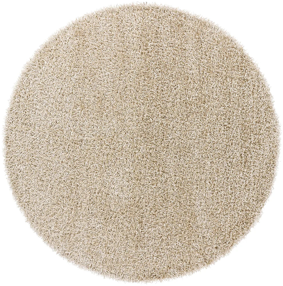 Chandra Zara ZAR-14520 Beige round rug, flat view