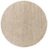 Chandra Zara ZAR-14520 Beige round rug, flat view