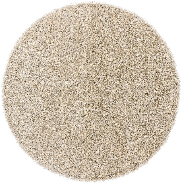 Chandra Zara ZAR-14520 Beige round rug, flat view
