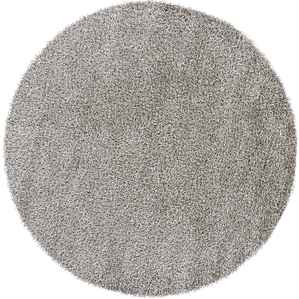 Chandra Zara ZAR-14521 Silver round rug, flat view