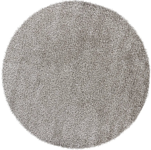 Chandra Zara ZAR-14521 Silver round rug, flat view