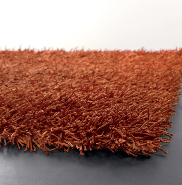 Chandra Zara ZAR-14524 Rust rug, corner detail