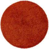 Chandra Zara ZAR-14524 Rust round rug, flat view