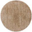 Chandra Zara ZAR-14530 Light Tan round rug, flat view
