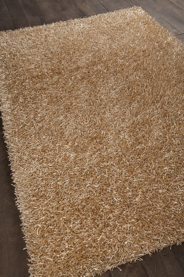 Chandra Zara ZAR-14530 Light Tan rug, angled side view