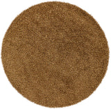 Chandra Zara ZAR-14531 Brown round rug, flat view