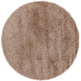 Chandra Zara ZAR-14539 Tan round rug, flat view