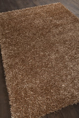 Chandra Zara ZAR-14539 Tan rug, angled side view