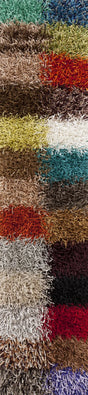 Chandra Zara sample color blanket, Black and Cream and Olive