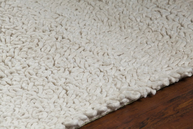 Chandra Zeal ZEA-20600 White rug, side detail view