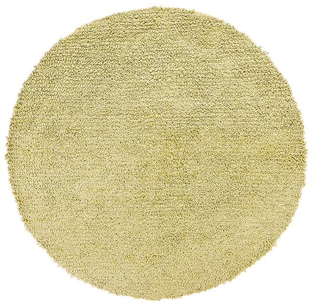 Chandra Zeal ZEA-20603 Olive Green round rug, flat view