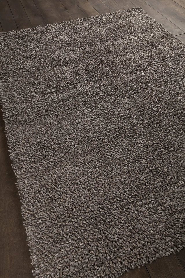 Chandra Zeal ZEA-20604 Charcoal rug, angled side view