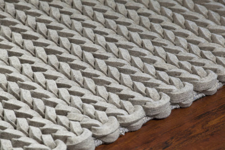 Chandra Zensar ZEN-10000 Ivory rug, side detail view