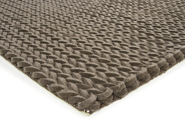 Chandra Zensar ZEN-10002 Brown rug, corner detail