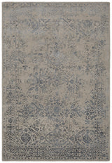 Chandra Zina ZIN-45701 Blue and Beige rug, flat view