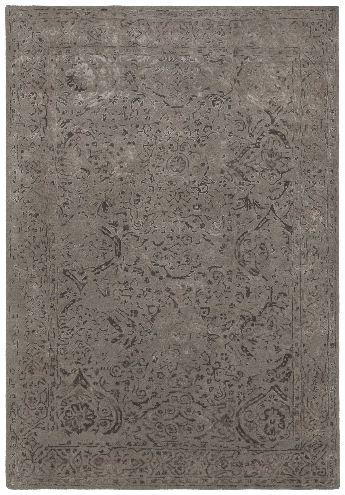 Chandra Zina ZIN-45702 Taupe rug, flat view