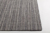 Chandra Ziva ZIV-48601 Grey and Black and White rug, corner detail