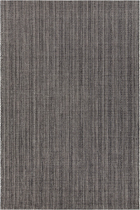 Chandra Ziva ZIV-48601 Grey and Black and White rug, flat view