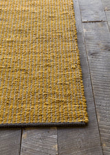 Chandra Zola ZOL-17101 Orange and Charcoal rug, corner detail