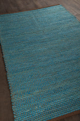 Chandra Zola ZOL-17102 Blue and Charcoal rug, angled side view
