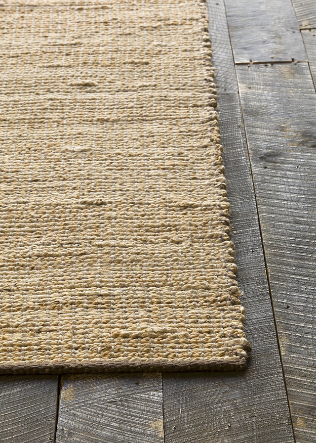 Chandra Zola ZOL-17104 Tan and Charcoal rug, corner detail