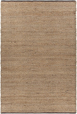 Chandra Zola ZOL-17104 Tan and Charcoal rug, flat view