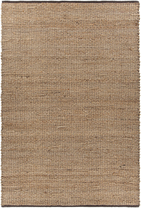 Chandra Zola ZOL-17104 Tan and Charcoal rug, flat view