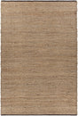 Chandra Zola ZOL-17104 Tan and Charcoal rug, flat view
