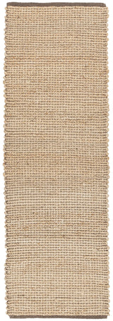 Chandra Zola ZOL-17104 Tan and Charcoal runner rug, flat view