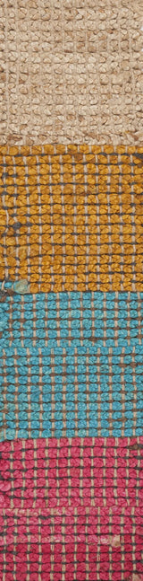 Chandra Zola sample color blanket, Blue and Charcoal