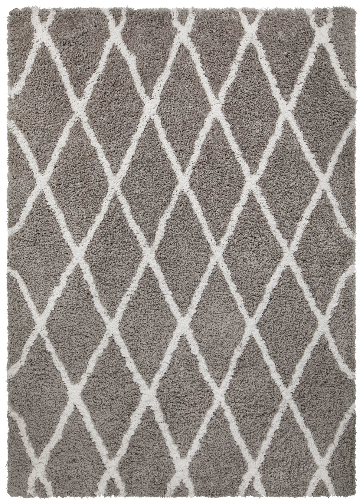 Chandra Zoya ZOY-45801 Grey and White rug, flat view