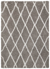 Chandra Zoya ZOY-45801 Grey and White rug, flat view