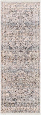Surya Chicago Chg-2317 Slate, Charcoal, Light Beige, Blue, Mustard Rug.