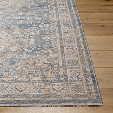 Surya Chicago Chg-2318 Slate, Light Beige, Burnt Orange, Blue, Rust Rug.