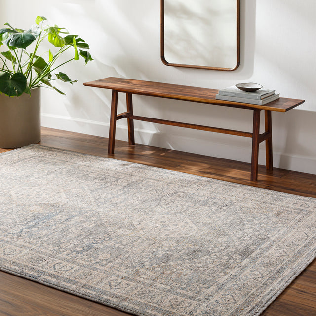 Surya Chicago Chg-2318 Slate, Light Beige, Burnt Orange, Blue, Rust Rug.