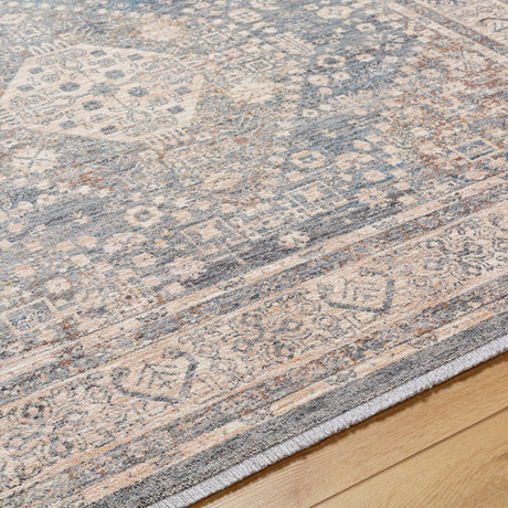 Surya Chicago Chg-2318 Slate, Light Beige, Burnt Orange, Blue, Rust Rug.