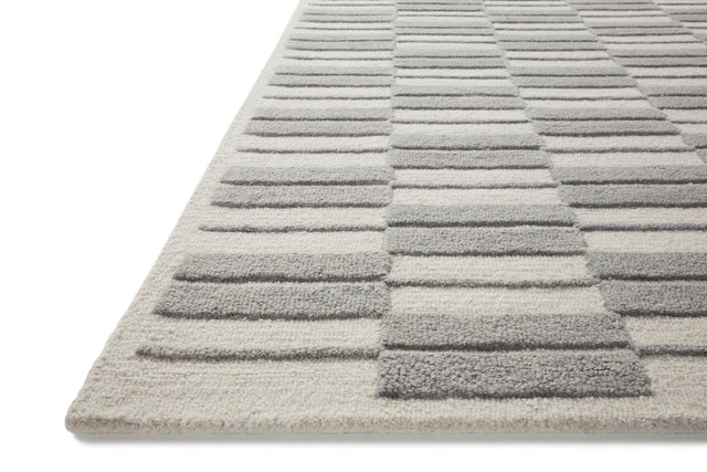 Chris Loves Julia x Loloi Bradley Brl-03 Ivory/Grey Rug.