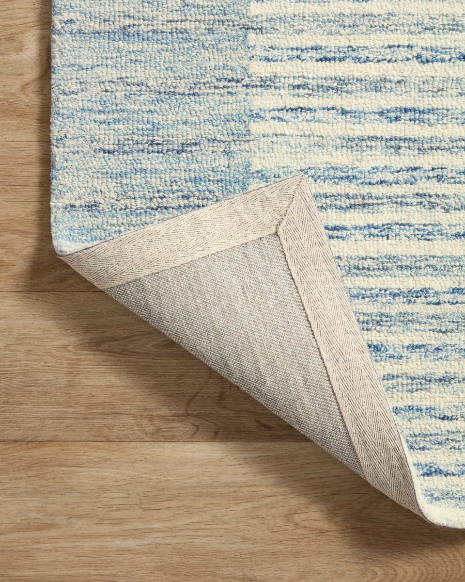 Chris Loves Julia x Loloi Chris Chr-01 Ivory/Denim Rug.
