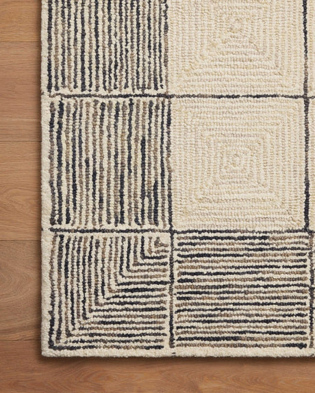 Chris Loves Julia x Loloi Francis Fra - 02 Cream/Black Rug - Chris Loves Julia x Loloi - frasfra - 02crbl2676