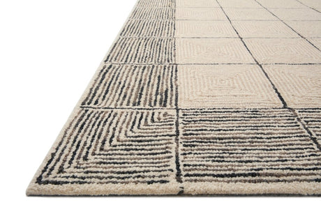 Chris Loves Julia x Loloi Francis Fra - 02 Cream/Black Rug - Chris Loves Julia x Loloi - frasfra - 02crbl2676