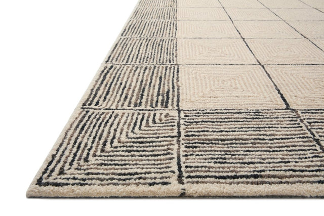 Chris Loves Julia x Loloi Francis Fra-02 Cream/Black Rug.