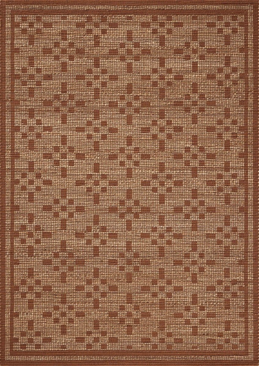 Chris Loves Julia x Loloi Judy Jud-07 Natural/Spice Rug.