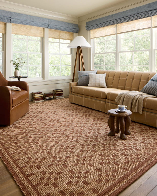 Chris Loves Julia x Loloi Judy Jud-07 Natural/Spice Rug.